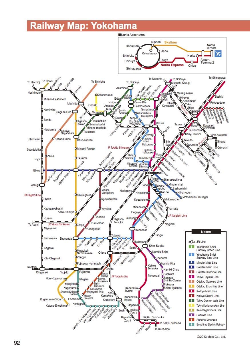 shin Yokohama stesen peta