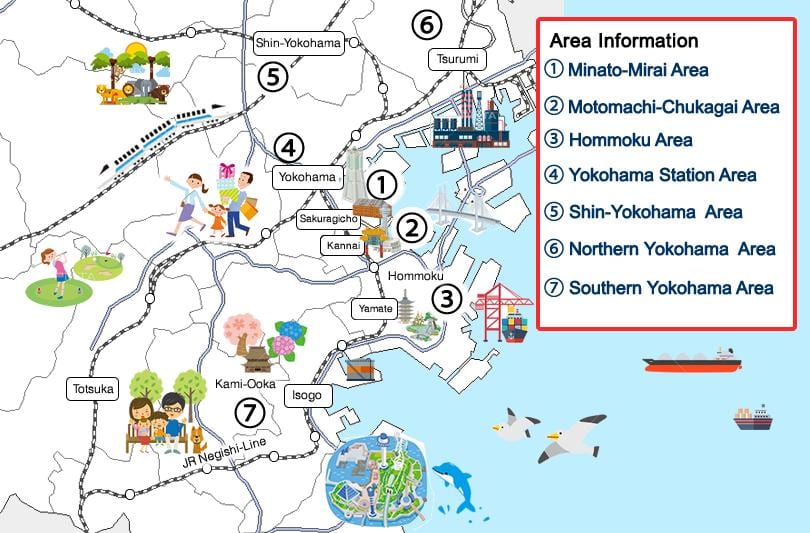 Yokohama bersiar-siar peta