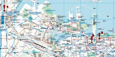 Yokohama berjalan peta