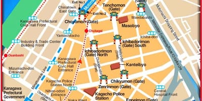 Peta Yokohama dan Tokyo