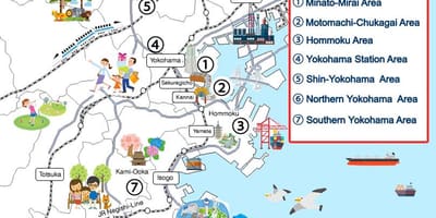 Yokohama bersiar-siar peta